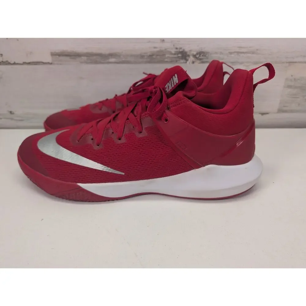 Nike Zoom Live II Shoes Mens Size 15 Red White Basketball Sneakers 942802-603